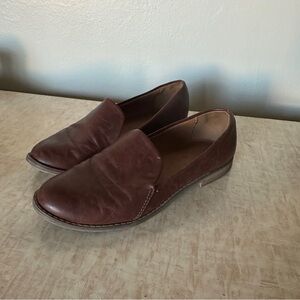 Brown Leather Loafers for Women